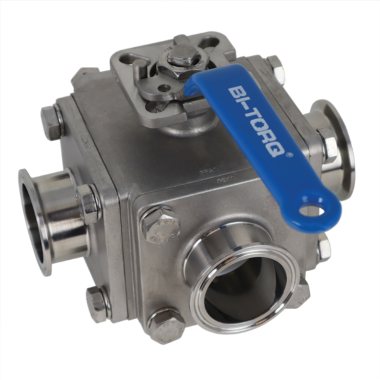 MS-3WTC (3-Way Sanitary ) Ball Valves