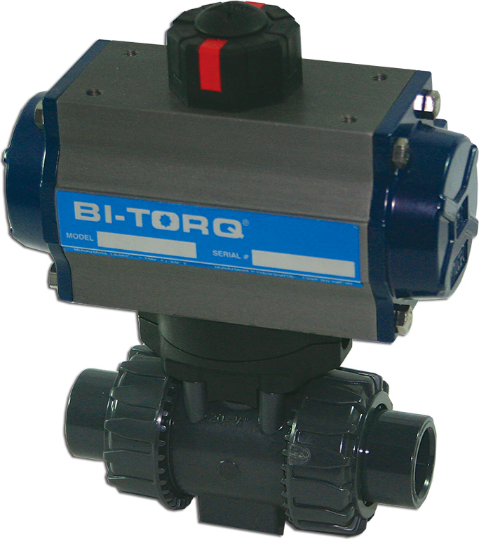 IV-3PS (CPVC) Pneumatic Actuator Ball Valves